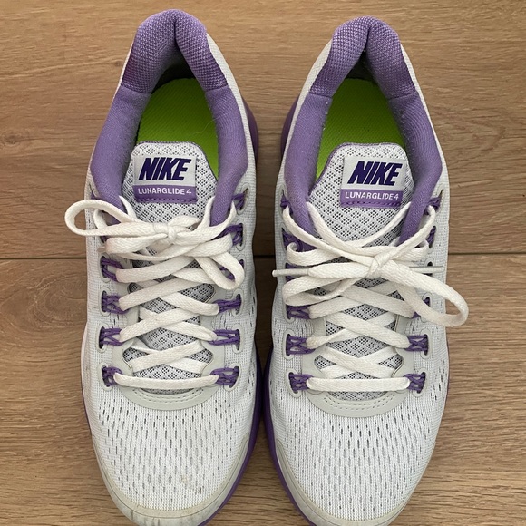 Nike Lunarglide 4 Pure Platinum Court Youth 5/Women’s 6.5 - Picture 5 of 6